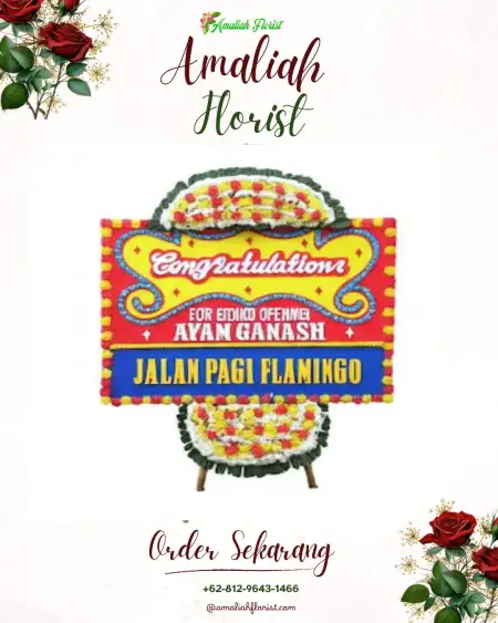 Sewa Papan Bunga Huamual Belakang
